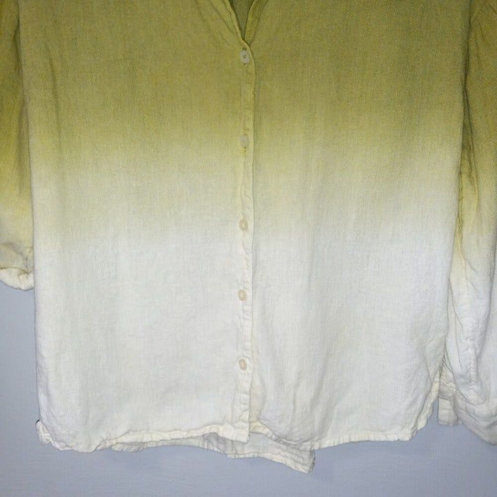 J Jason Wu X-Small Dip Dye Button Front Blouse-Li… - image 4